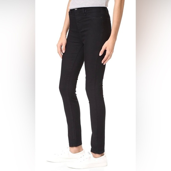 𝅺BLANKNYC Spray On Skinny Mid Rise Jeans Black Jeggings Women’s 26 - Picture 1 of 16
